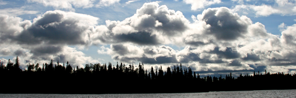 Clouds Over Loganberry Lake.  July 2007.